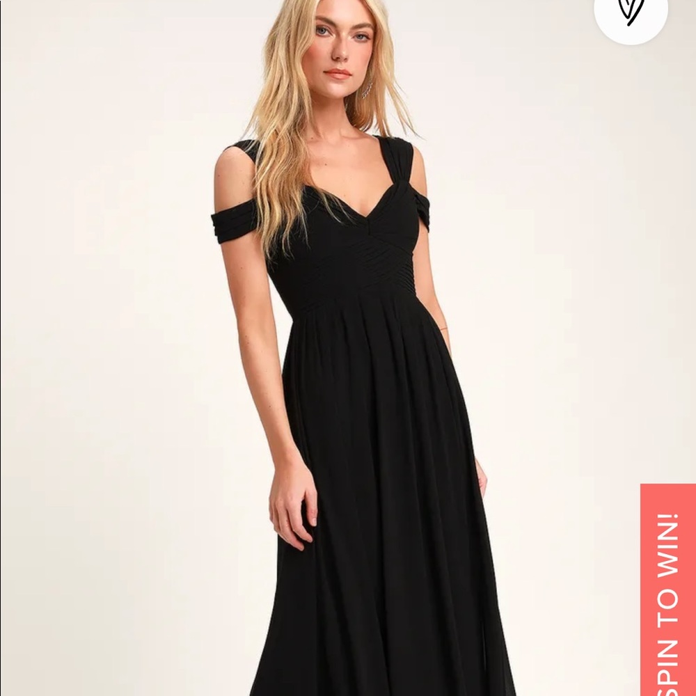 Lulus Make Me Move Black Maxi Dress